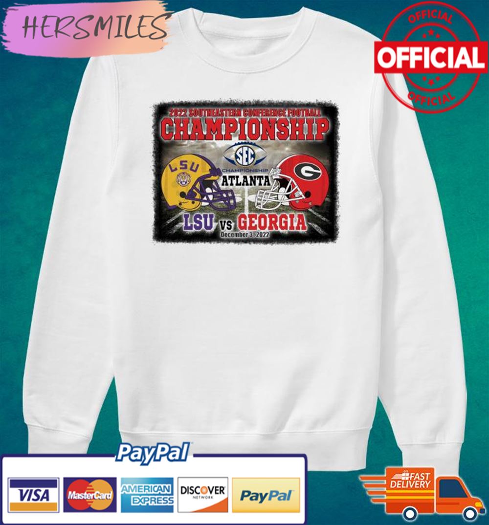 SEC Championship 2022 Georgia vs LSU Football Atlanta T-shirt SEC Championship 2022 Georgia vs LSU Football Atlanta T-shirt