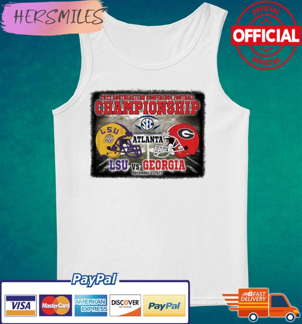 SEC Championship 2022 Georgia vs LSU Football Atlanta T-shirt SEC Championship 2022 Georgia vs LSU Football Atlanta T-shirt