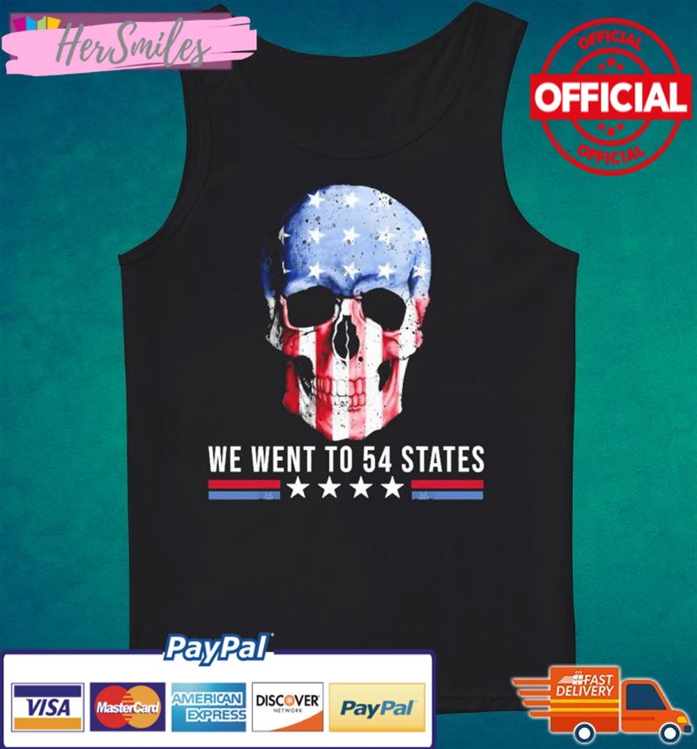 Skull We Went To 54 States T-Shirt Skull We Went To 54 States T-Shirt