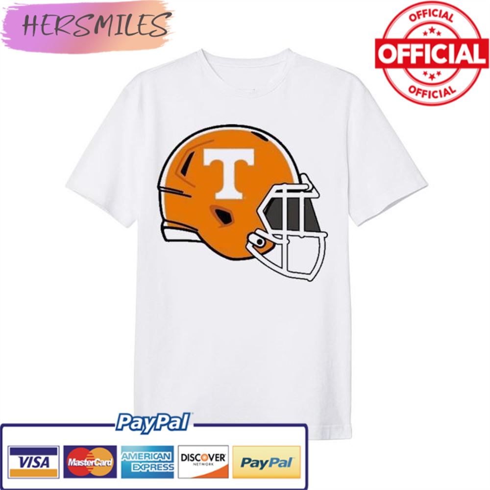 Tennessee Volunteers Orange Helmet T-shirt