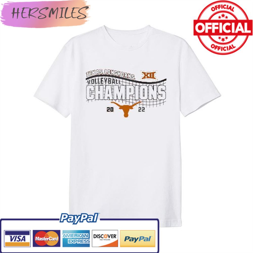 Texas Longhorns 2022 Big 12 Women’s Volleyball Conference Champions Locker Room T-shirt
