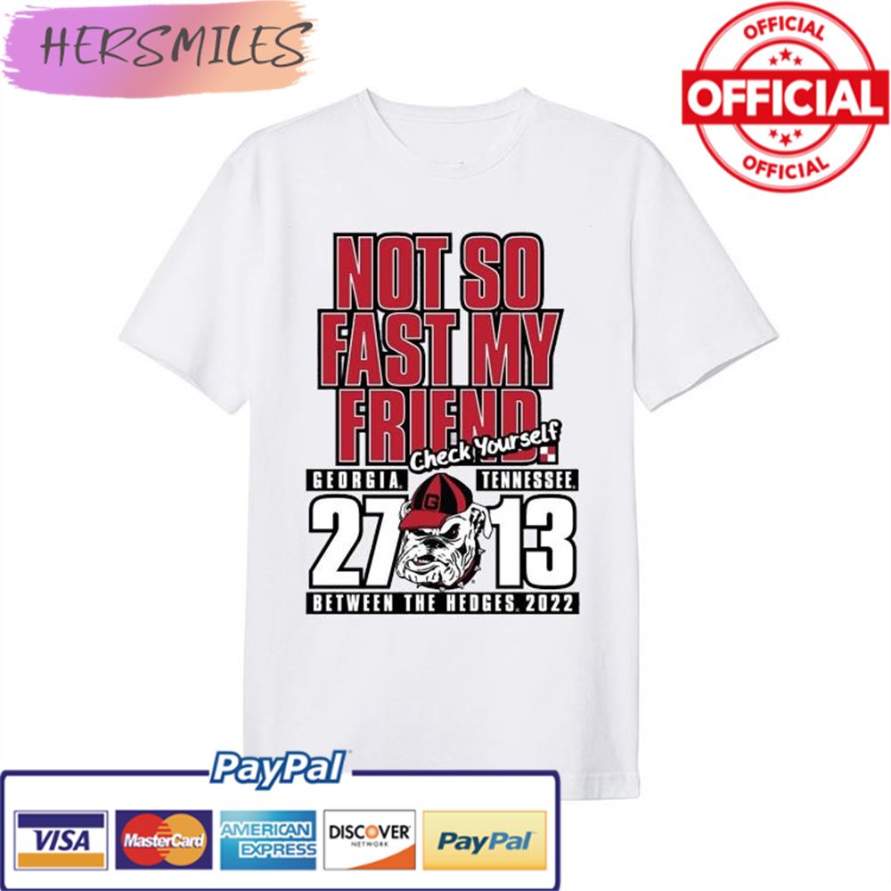 University of Georgia Football 2022 Dawgs Win over Tennessee Score T-shirt