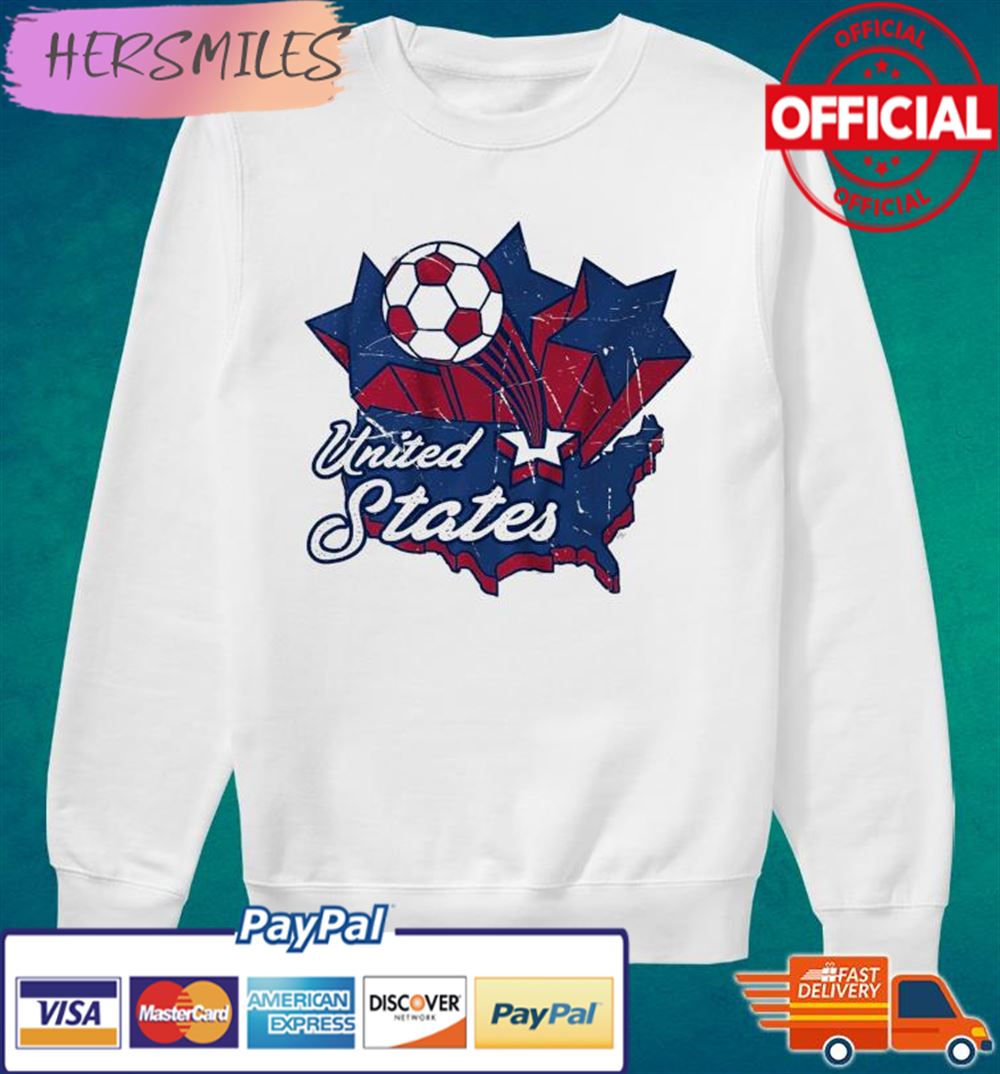USA Soccer Vintage Map T-shirt USA Soccer Vintage Map T-shirt