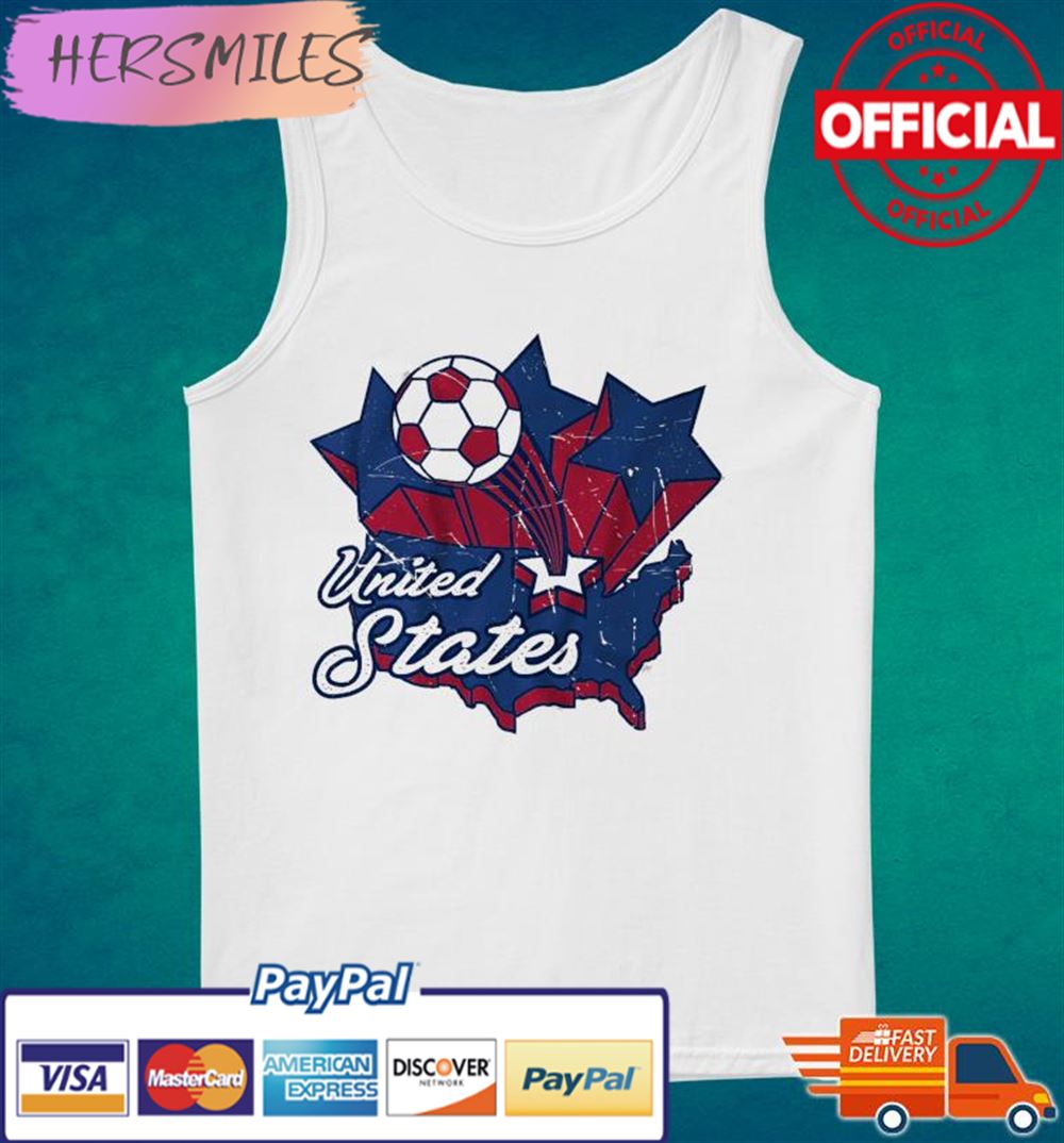 USA Soccer Vintage Map T-shirt USA Soccer Vintage Map T-shirt