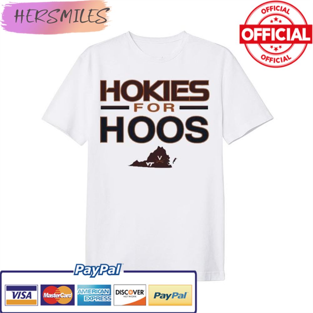 UVSstrong Hokies For Hoos Virginia Tech Basketball Logo T-shirt