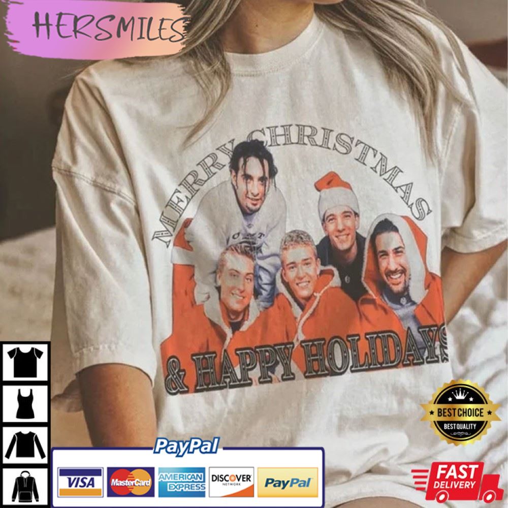 Vintage N’Sync Merry Christmas Happy Holidays Best T-Shirt