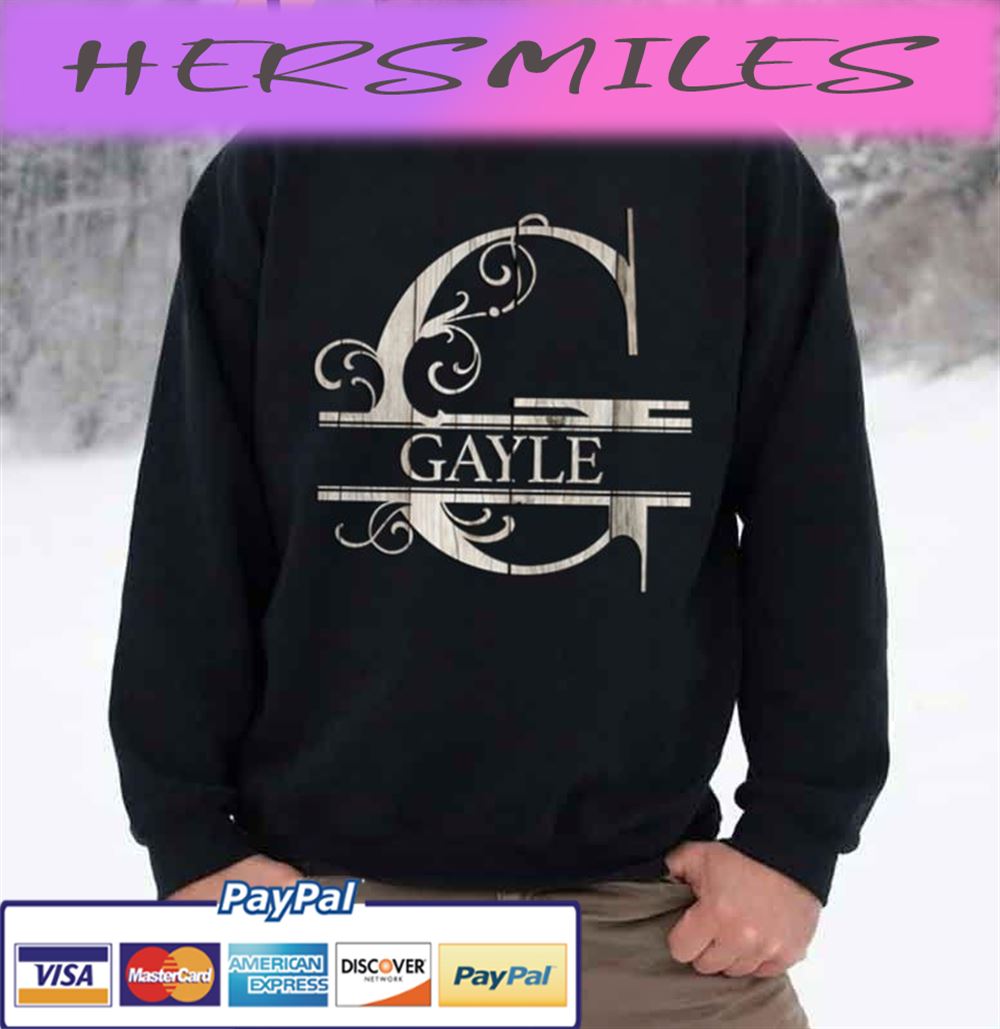 Wood Style Monogram Letter G The Gayle Trending Unisex  T-shirt