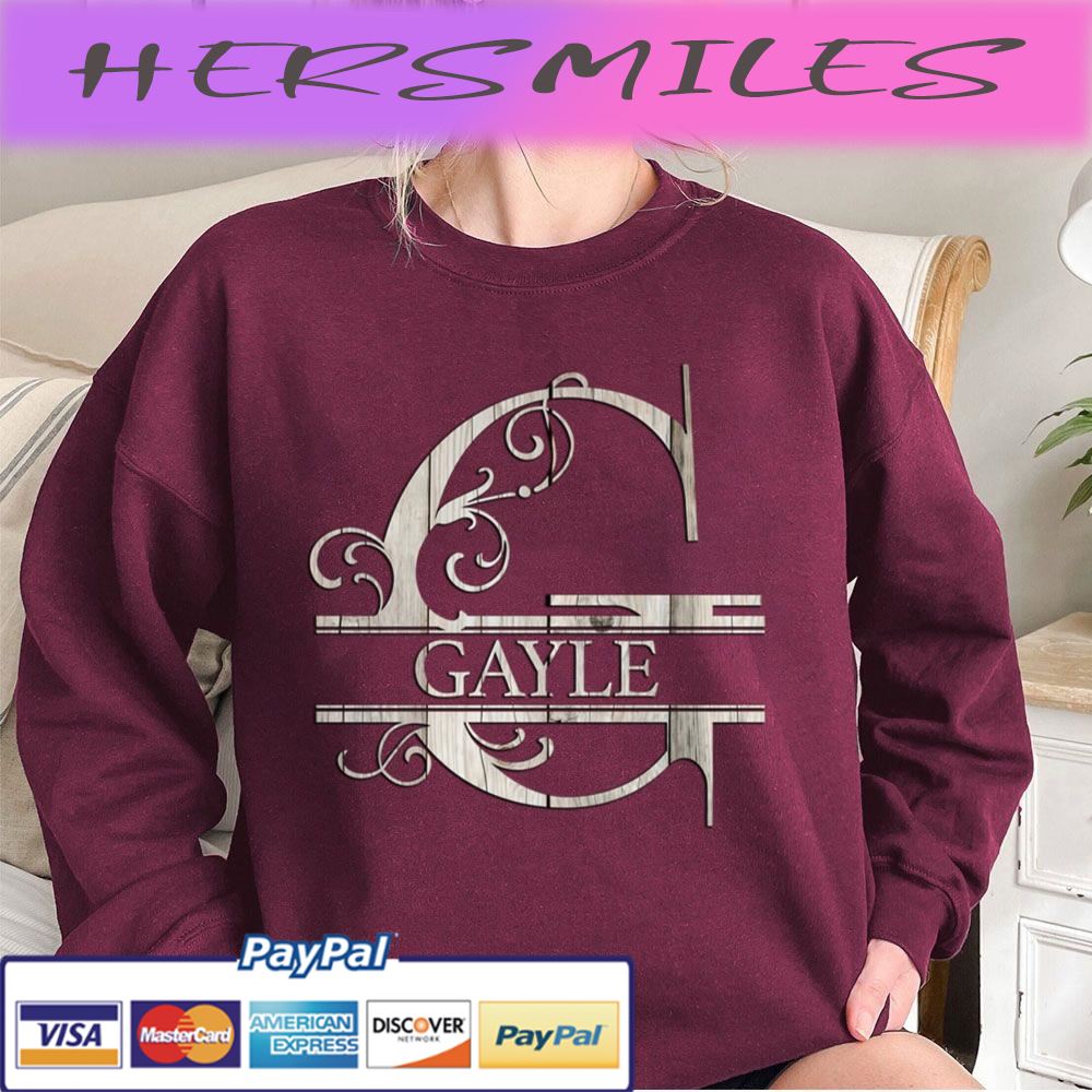 Wood Style Monogram Letter G The Gayle Trending Unisex T-shirt Wood Style Monogram Letter G The Gayle Trending Unisex T-shirt