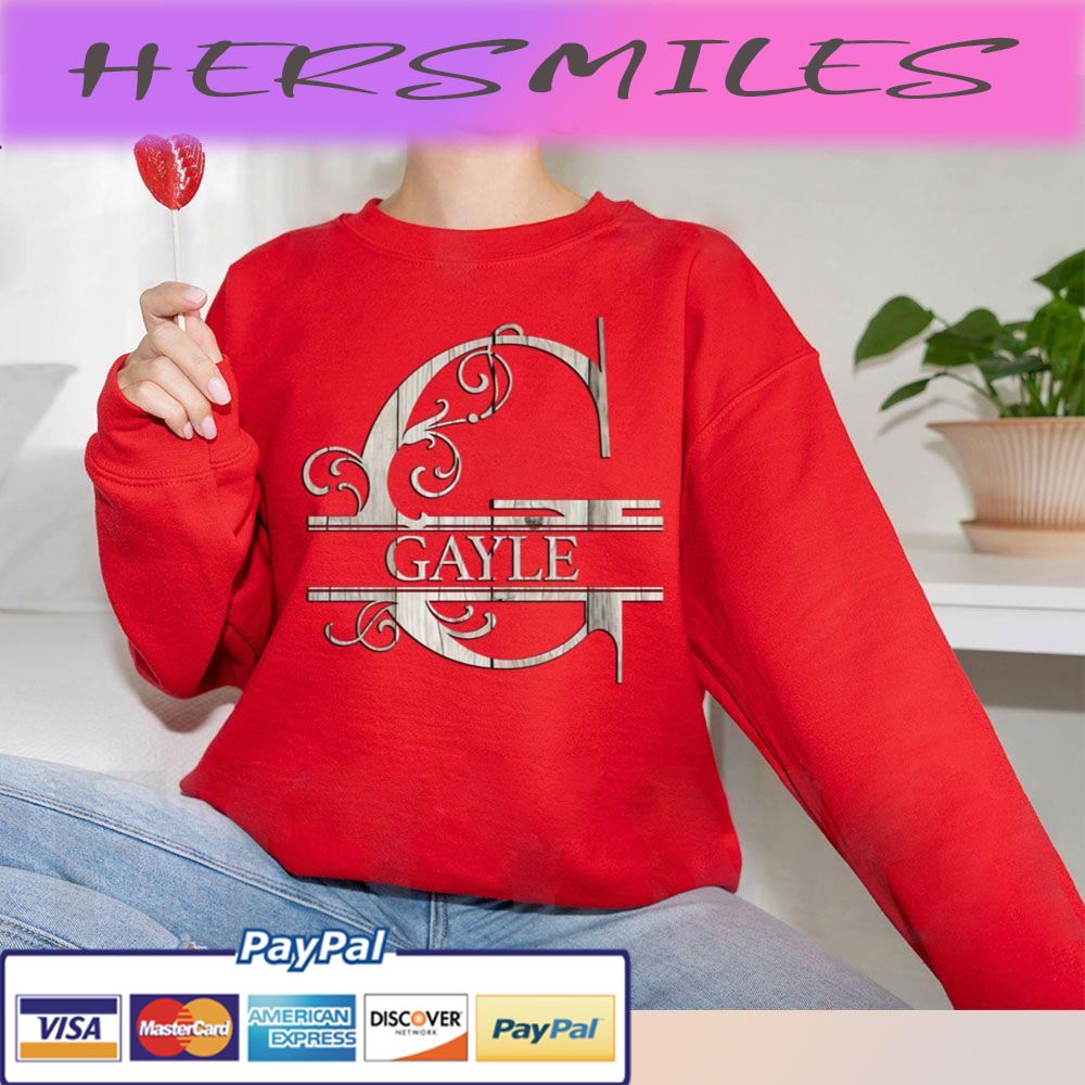 Wood Style Monogram Letter G The Gayle Trending Unisex T-shirt Wood Style Monogram Letter G The Gayle Trending Unisex T-shirt