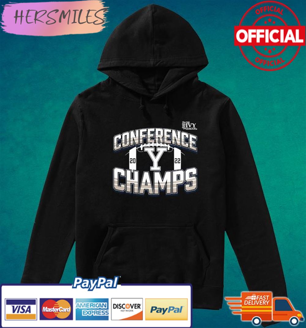 Yale Bulldogs 2022 The Ivy League Football Conference Champions T-shirt