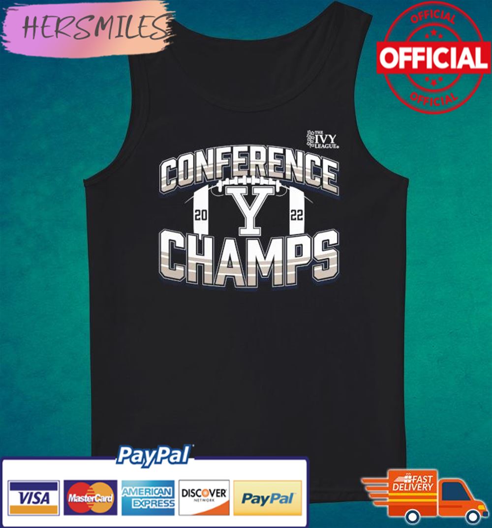 Yale Bulldogs 2022 The Ivy League Football Conference Champions T-shirt Yale Bulldogs 2022 The Ivy League Football Conference Champions T-shirt
