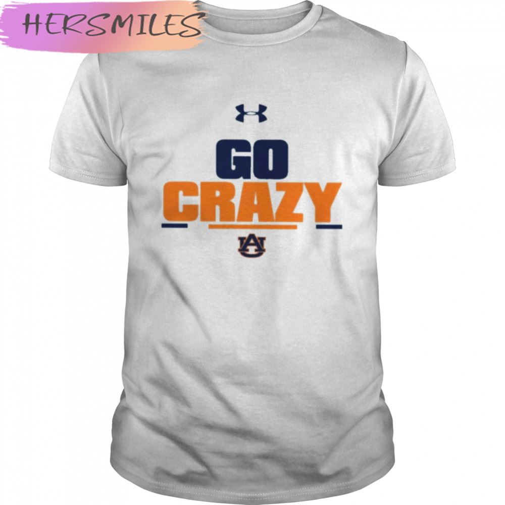 Auburn players wearing go crazy T-T-shirt