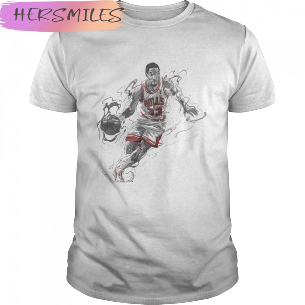 Aesthetic Design Bulls Player Legend Scottie Pippen T-shirt
