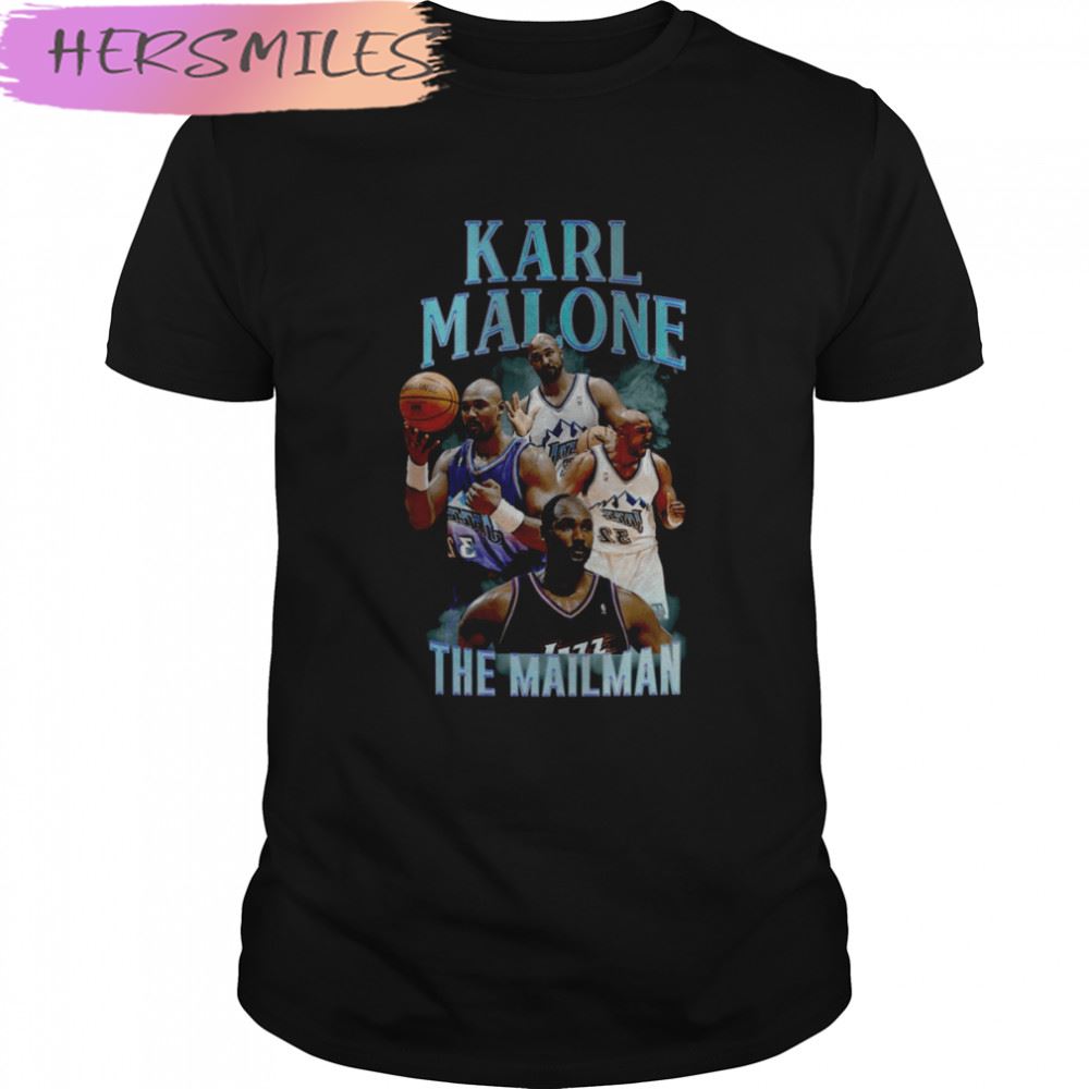 90s Design Karl Malone Collage The Mailman T-shirt