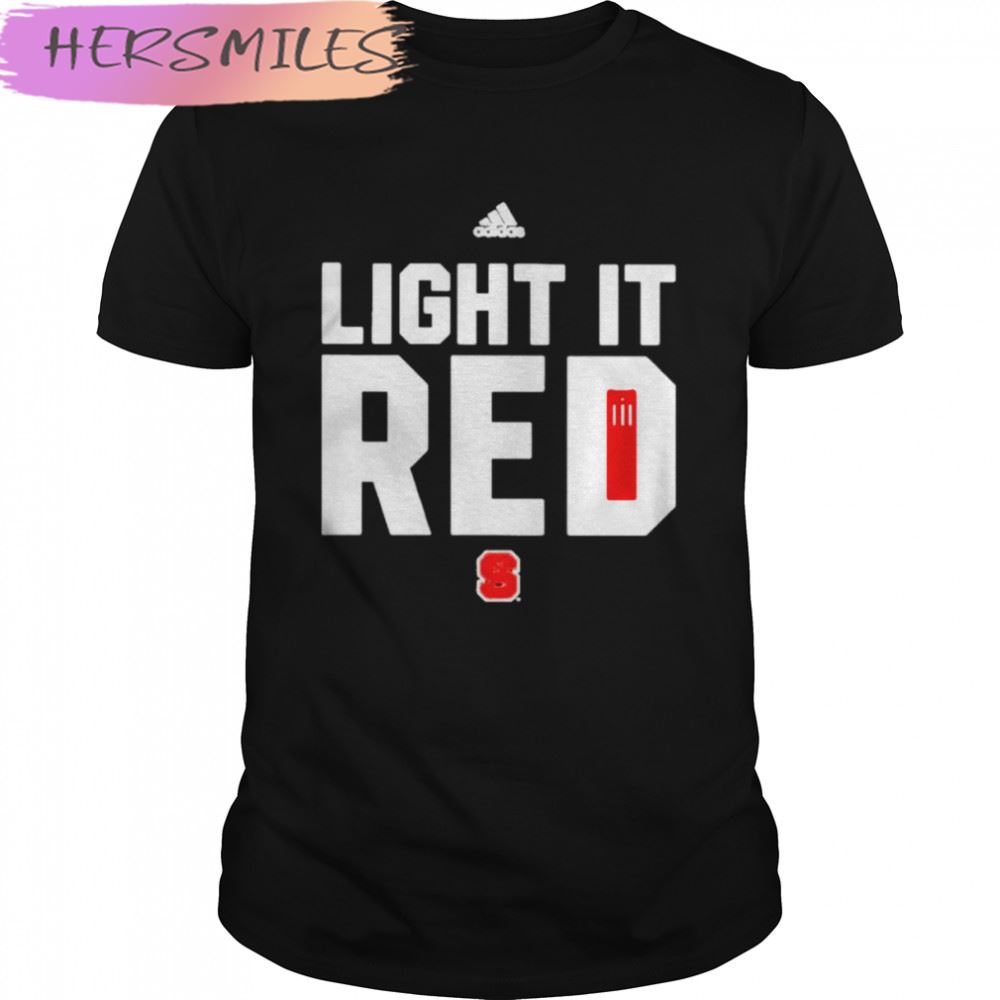 Awesome adidas light it red T-shirt