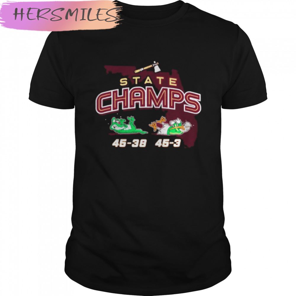 State Champs 2022 Florida State Seminoles Winner Score T-shirt