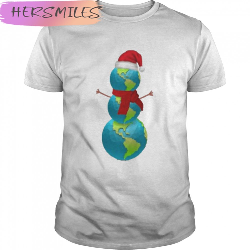 Earth Snowman T-shirt