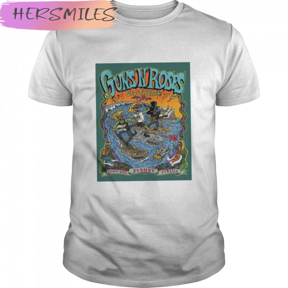 Guns N Roses We’re F’n Back Sydney 2022 T-shirt