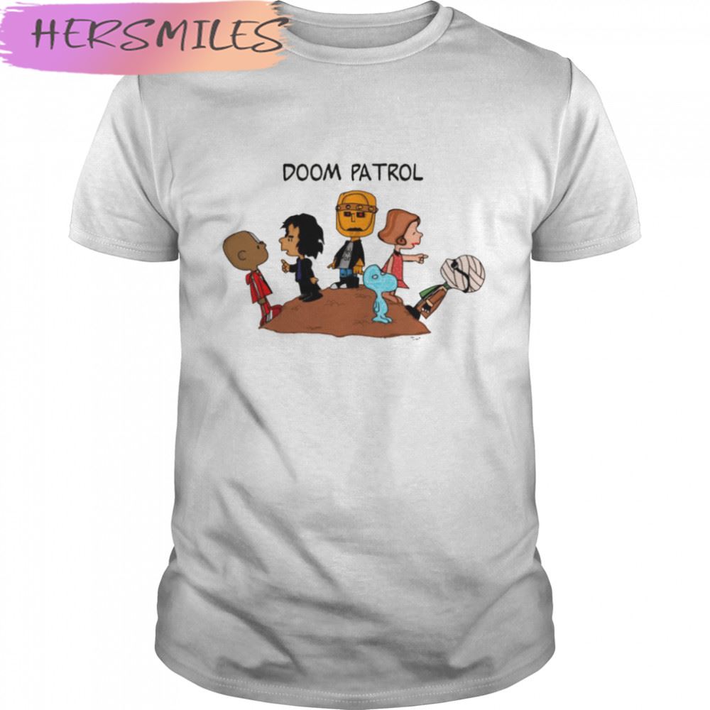 Doom Patrol Team Cartoon Peanuts T-shirt
