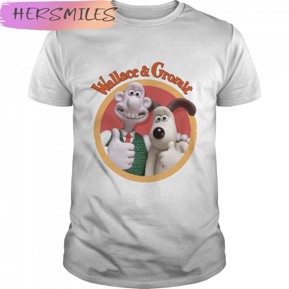 Wallace And Gromit Cute Characters T-shirt