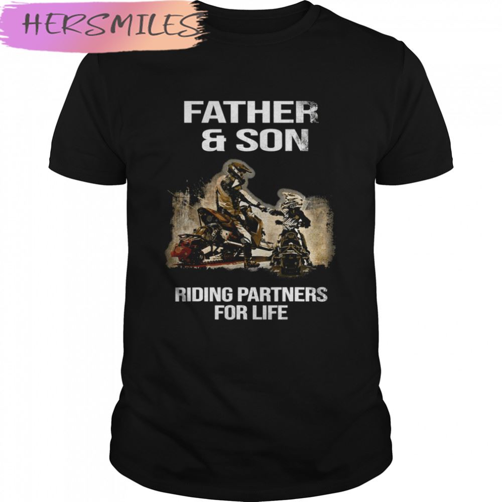 Father And Son Riding Partners For Life T-shirt