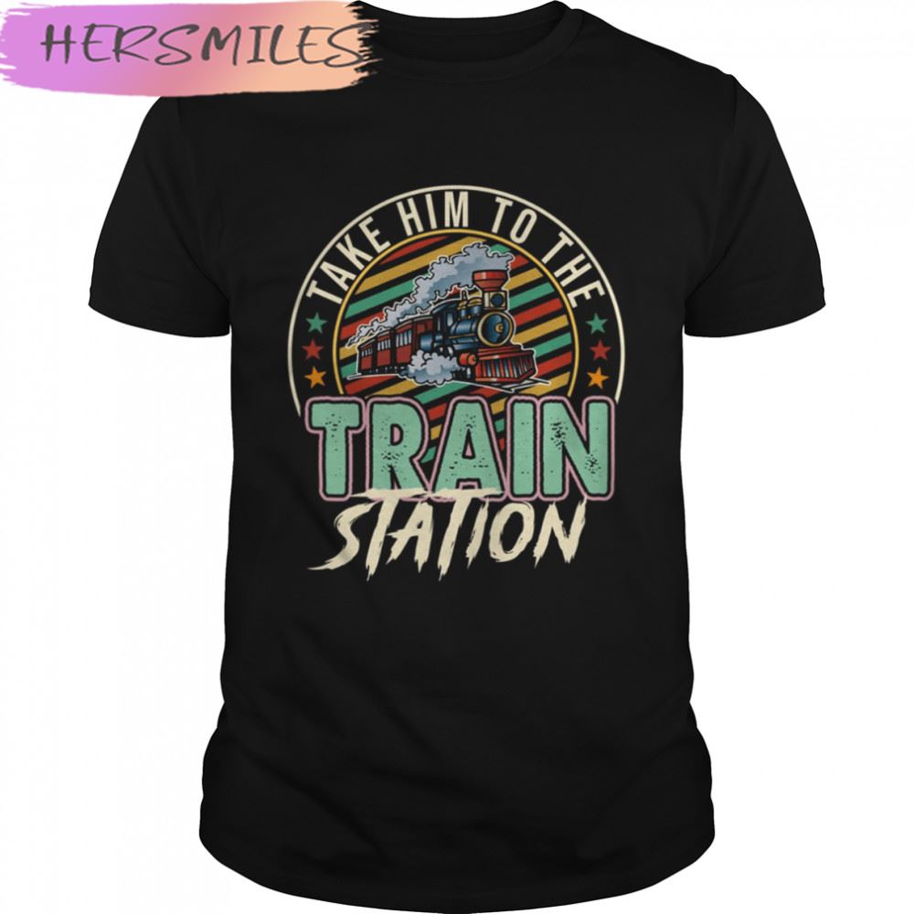 Take Him To The Train Station Retro Color Yellowstone Dutton T-shirt
