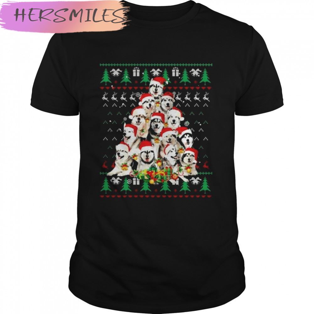 Alaskan Malamute Christmas Dog Lover Shirt Ugly shirt