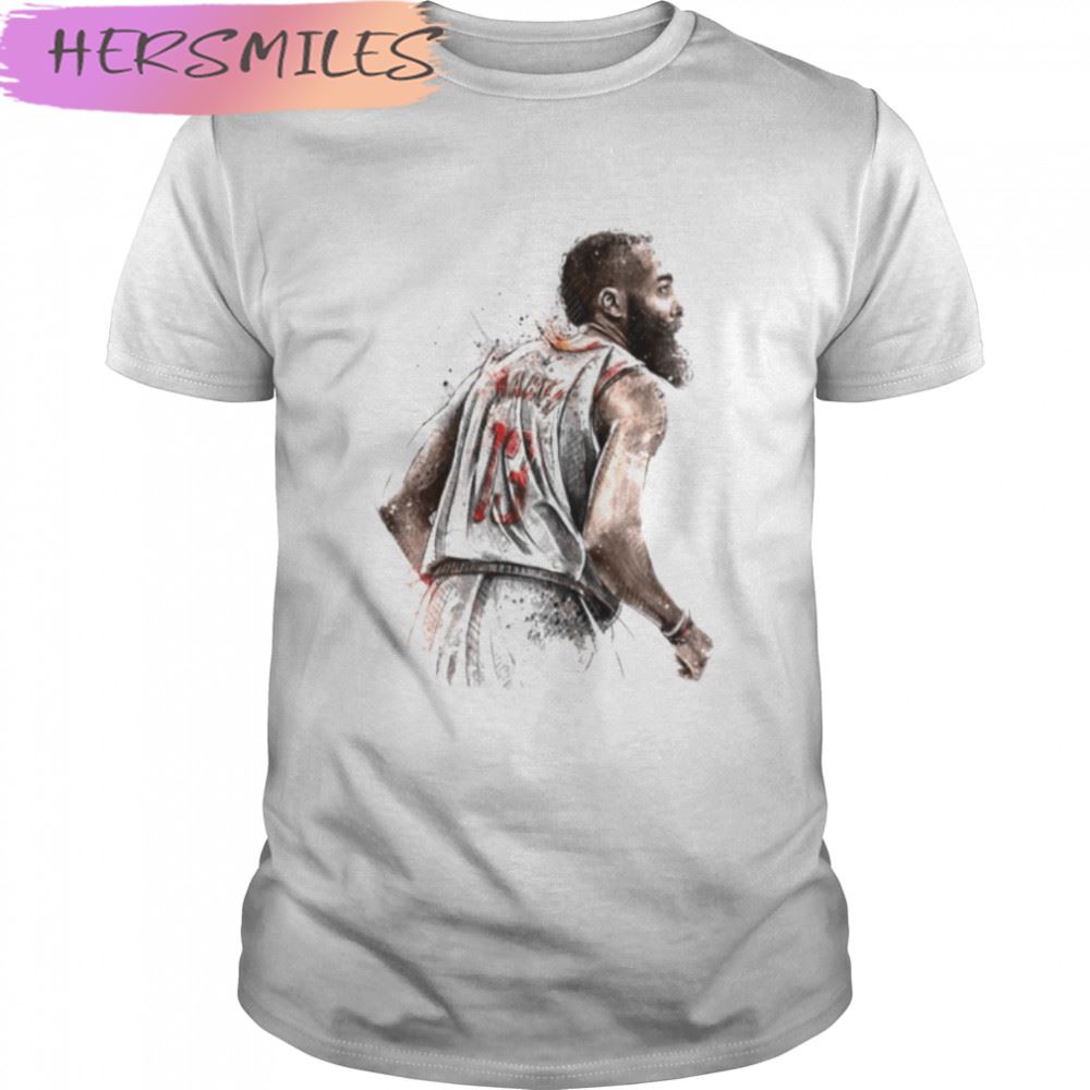 Art James Harden Illustration Basketball T-shirt
