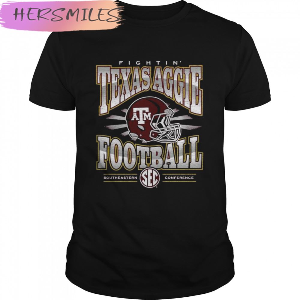 Fightin’ Texas A&#038M SEC Football Helmet Southeastern Conference T-shirt