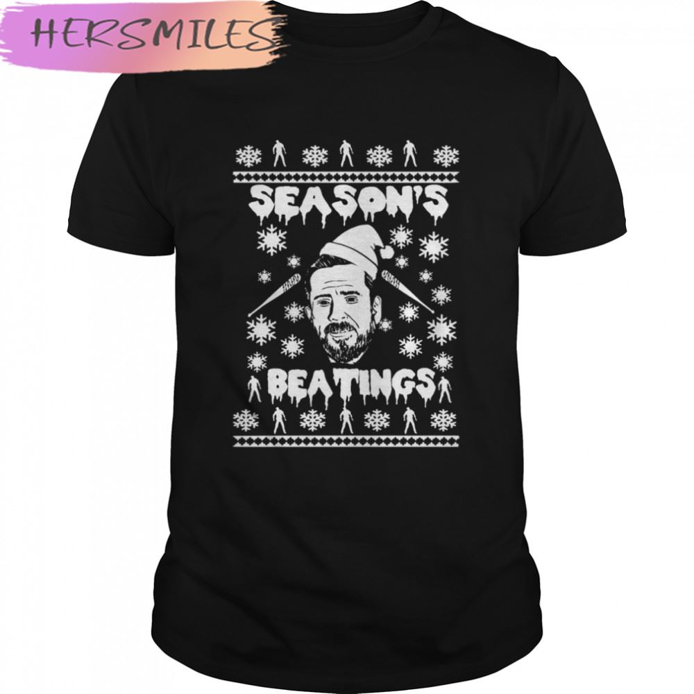 Santa Season’s Beatings Negan Ugly Christmas T-shirt