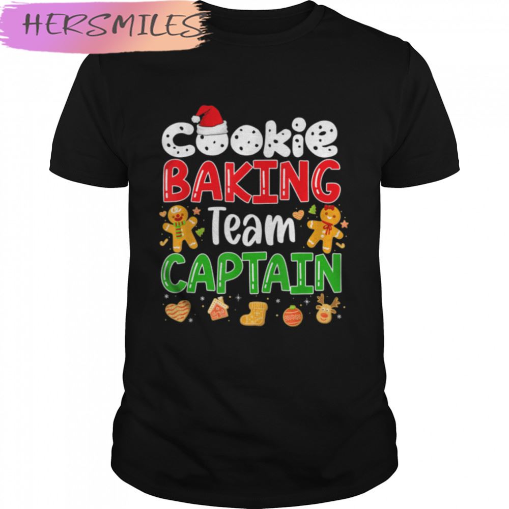Christmas Cookie Baking Team Captain Family Matching Xmas  T-shirt