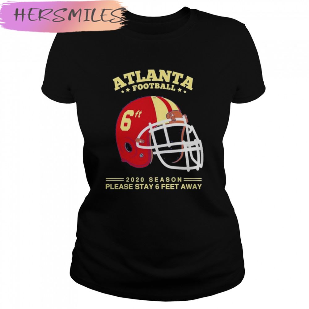 2022 NFL atlanta falcons spirit stay 6ft away atlanta falcons T-shirt
