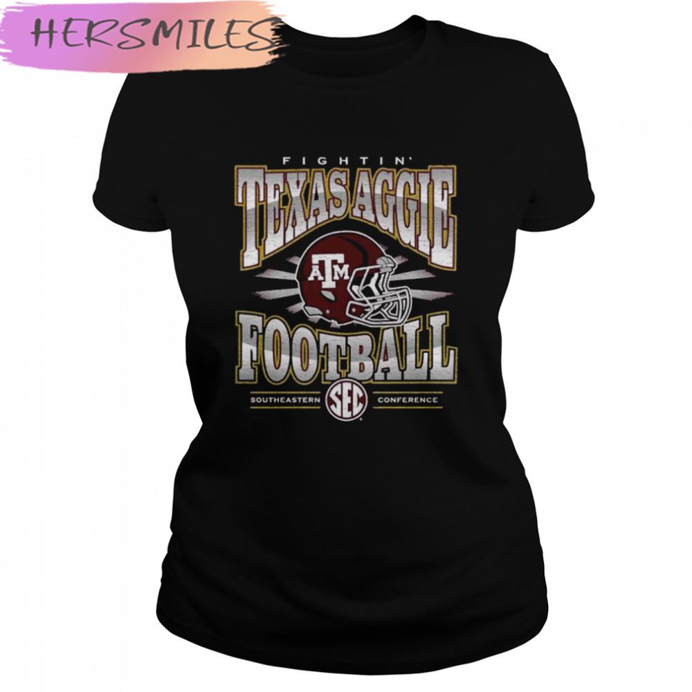 Fightin’ Texas A&#038M SEC Football Helmet Southeastern Conference T-shirt