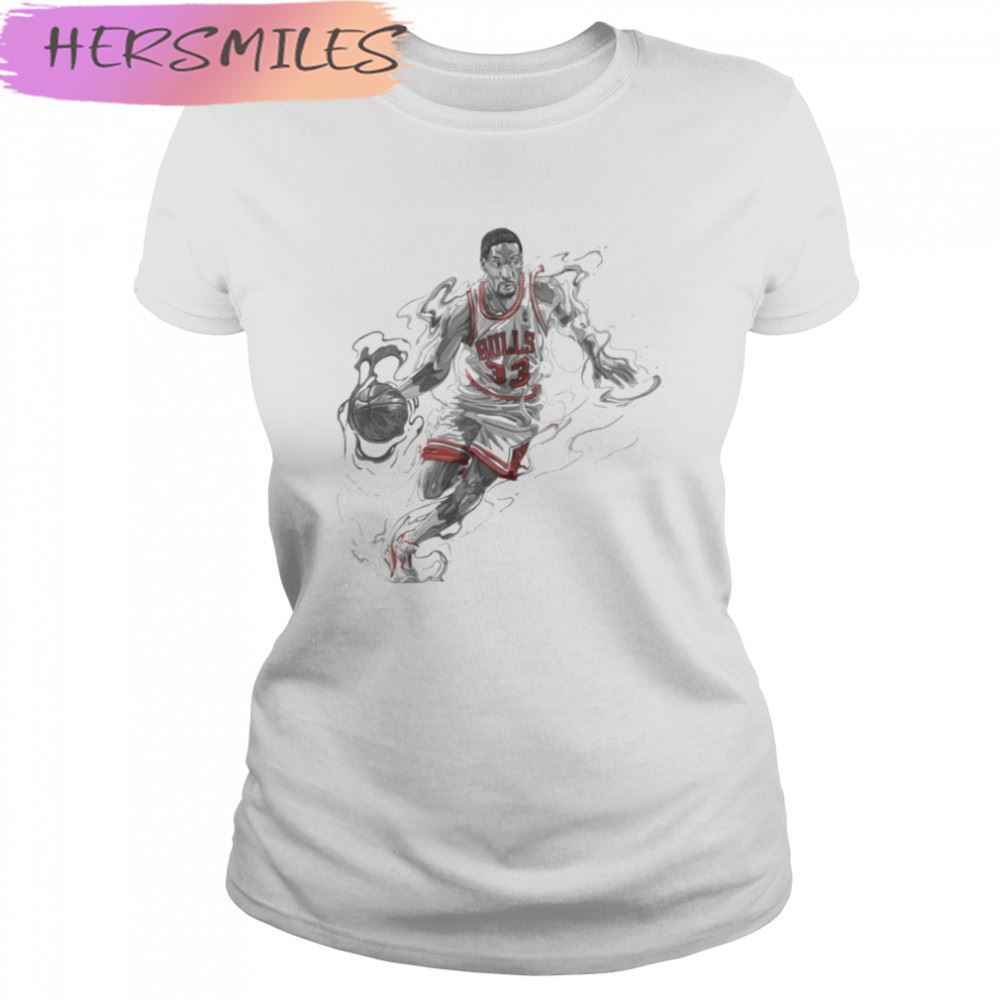 Aesthetic Design Bulls Player Legend Scottie Pippen T-shirt