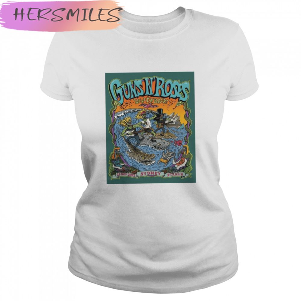 Guns N Roses We’re F’n Back Sydney 2022 T-shirt