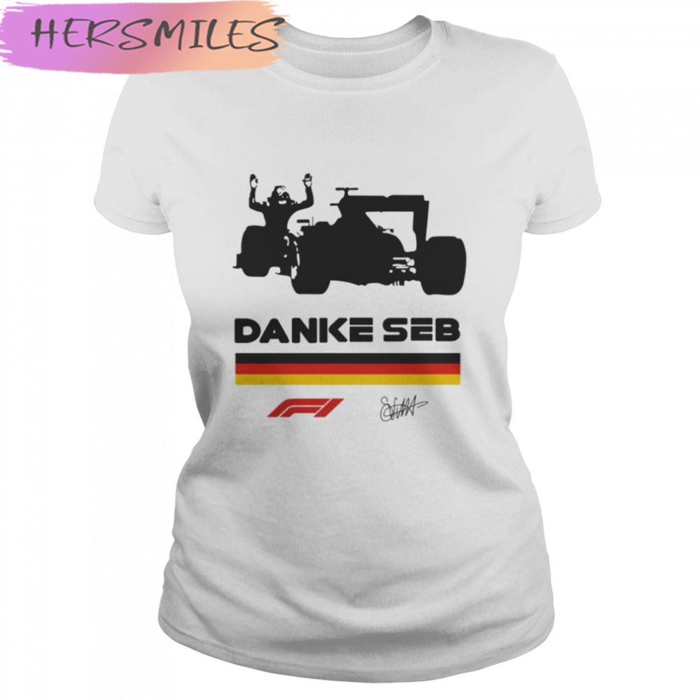 Signature Of Danke Seb Sebastian Vettel Essential T-shirt
