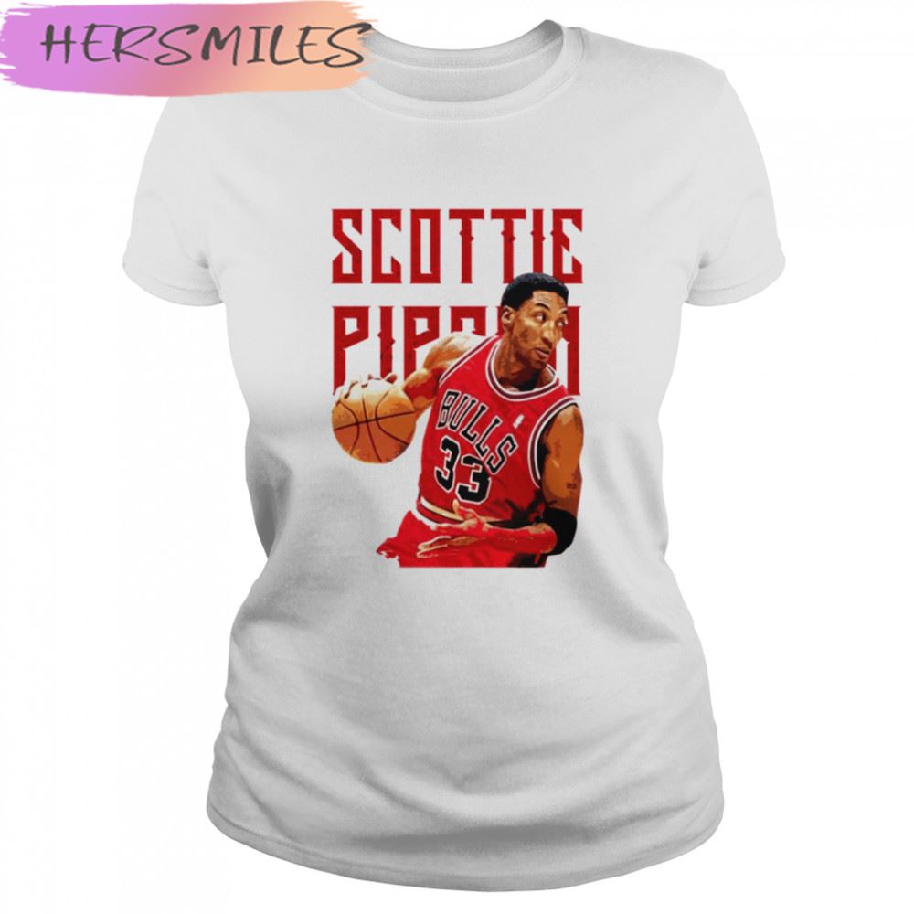 33 Chicago Bulls Legend Player Scottie Pippen T-shirt