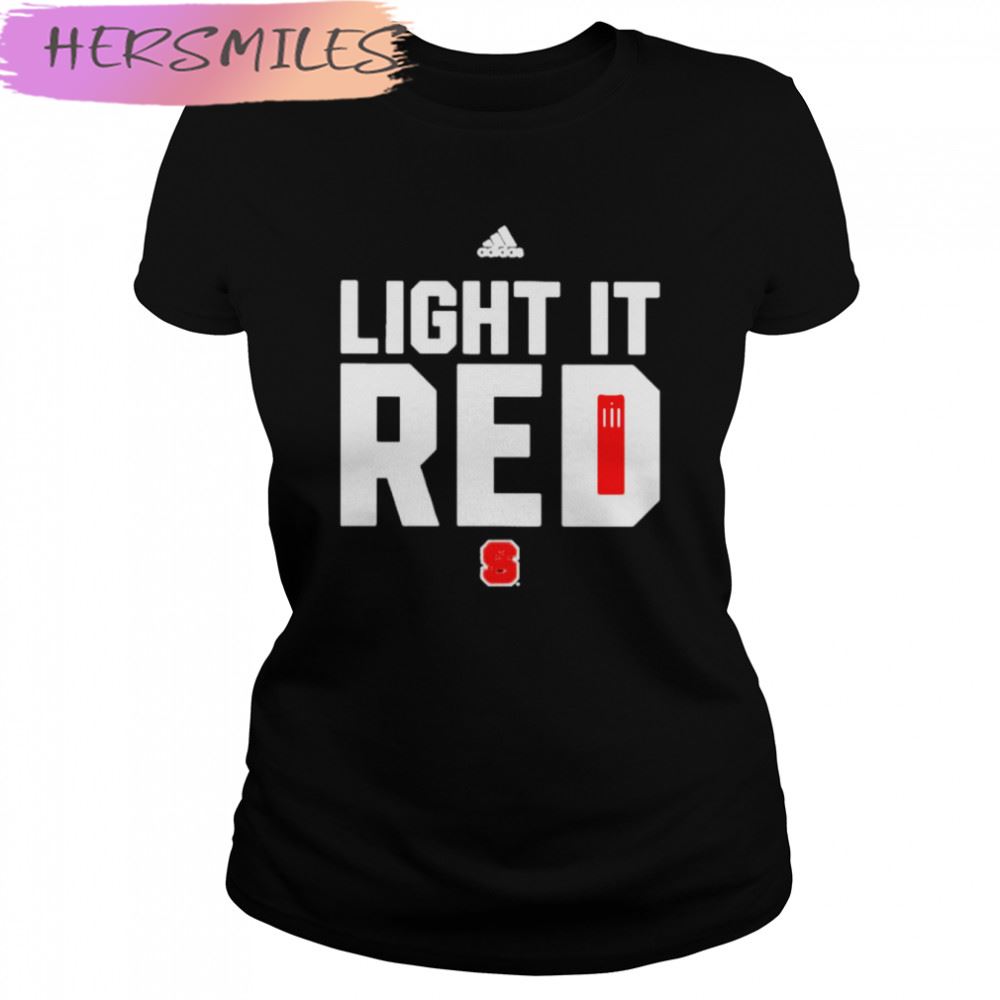 Awesome adidas light it red T-shirt