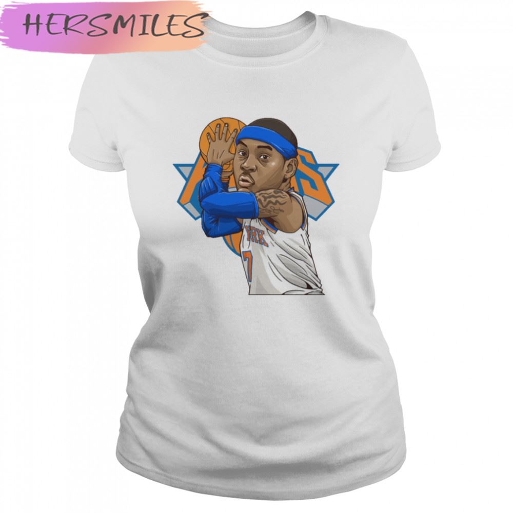 7 Art Chibi New York Knicks Carmelo Anthony T-shirt