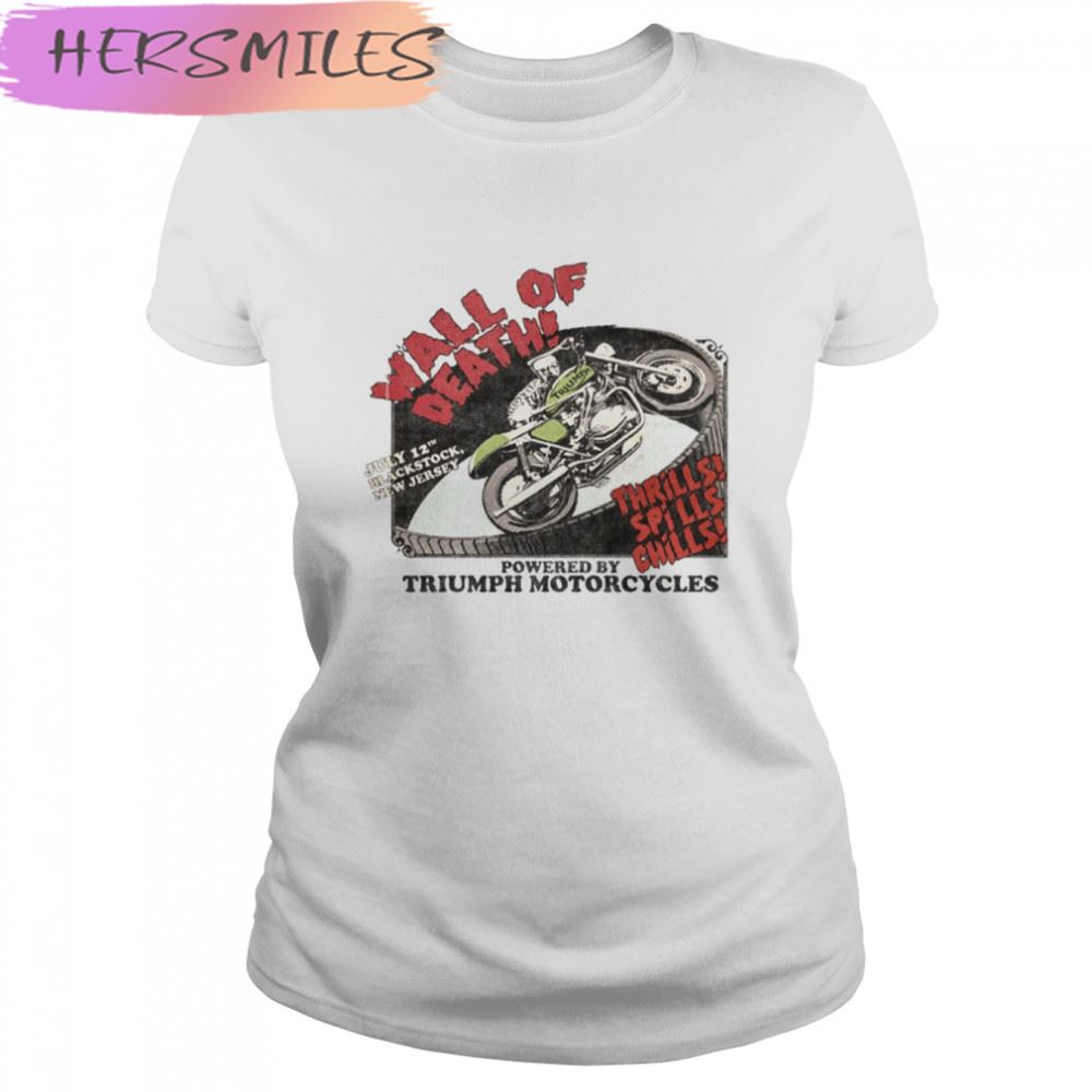 Wall Of Death Triumph Motorcycles T-shirt