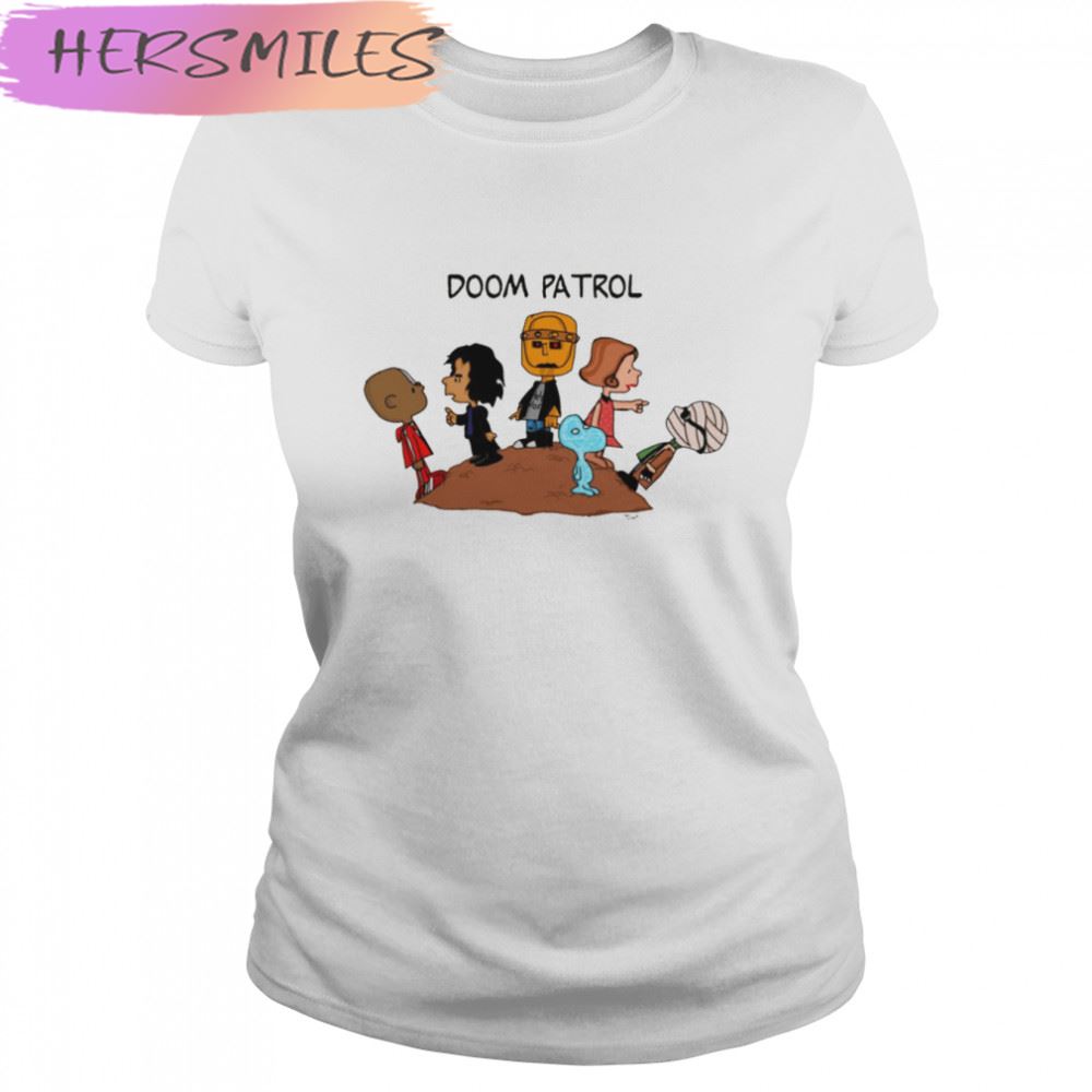 Doom Patrol Team Cartoon Peanuts T-shirt