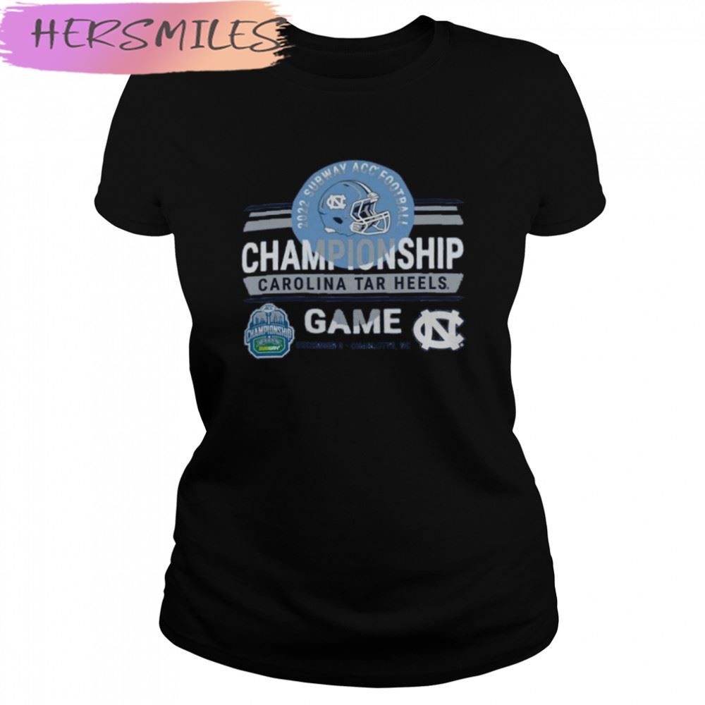 North Carolina Tar Heels Subway Atlantic Coast Conference Football Championship Game 2022 T-shirt