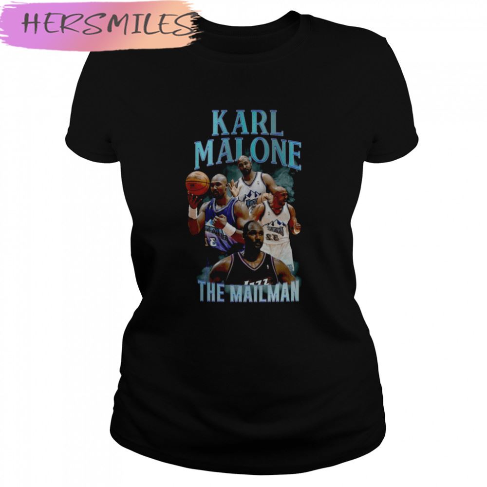90s Design Karl Malone Collage The Mailman T-shirt
