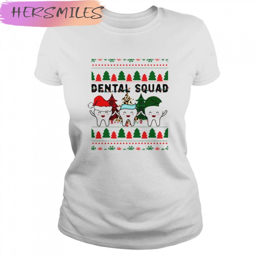 Career Dentist Christmas Dental Squad Funny Christmas shirt