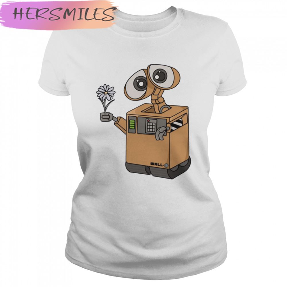 Want A Flower Wall-E T-shirt