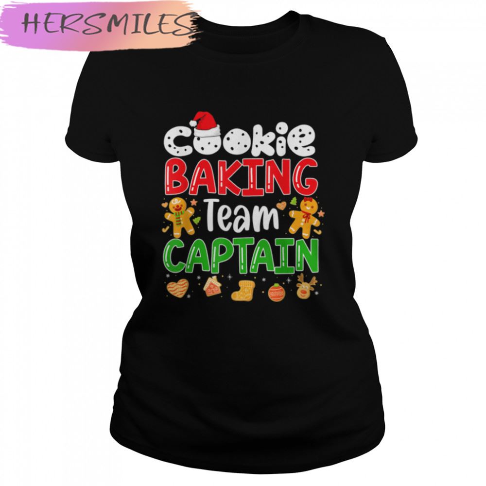 Christmas Cookie Baking Team Captain Family Matching Xmas  T-shirt