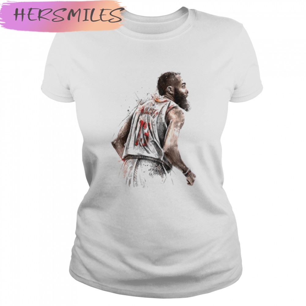 Art James Harden Illustration Basketball T-shirt