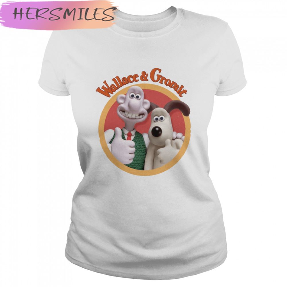 Wallace And Gromit Cute Characters T-shirt
