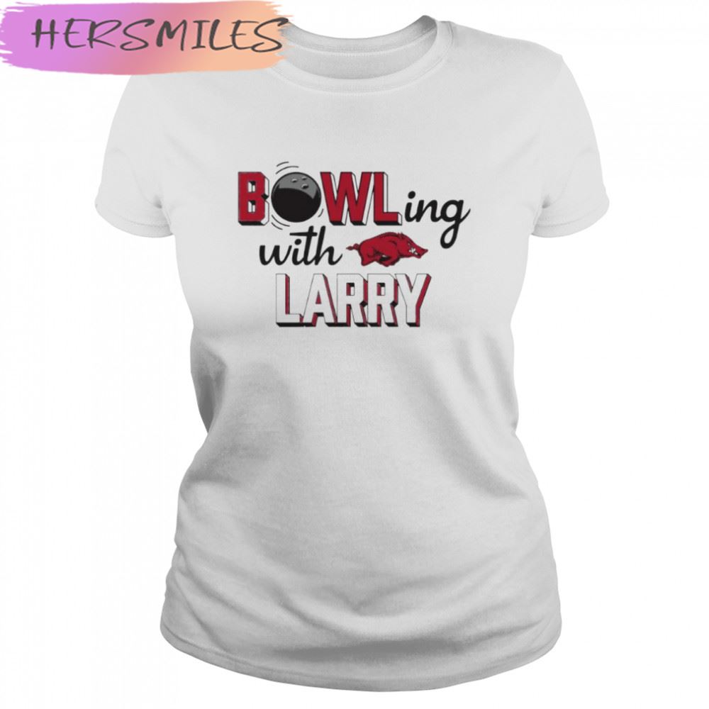 Arkansas Razorbacks bowling with larry T-shirt