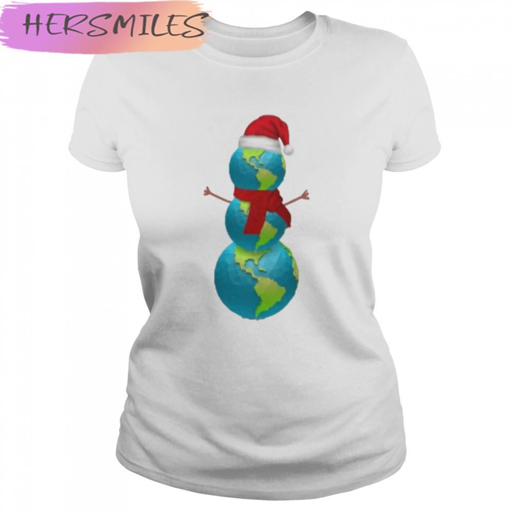 Earth Snowman T-shirt